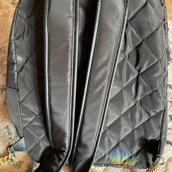 Victoria Secret Backpack gently used leopard inter - Picture 4 of 6